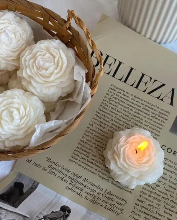 Peony Flower Candle | Floral Decorative Candle