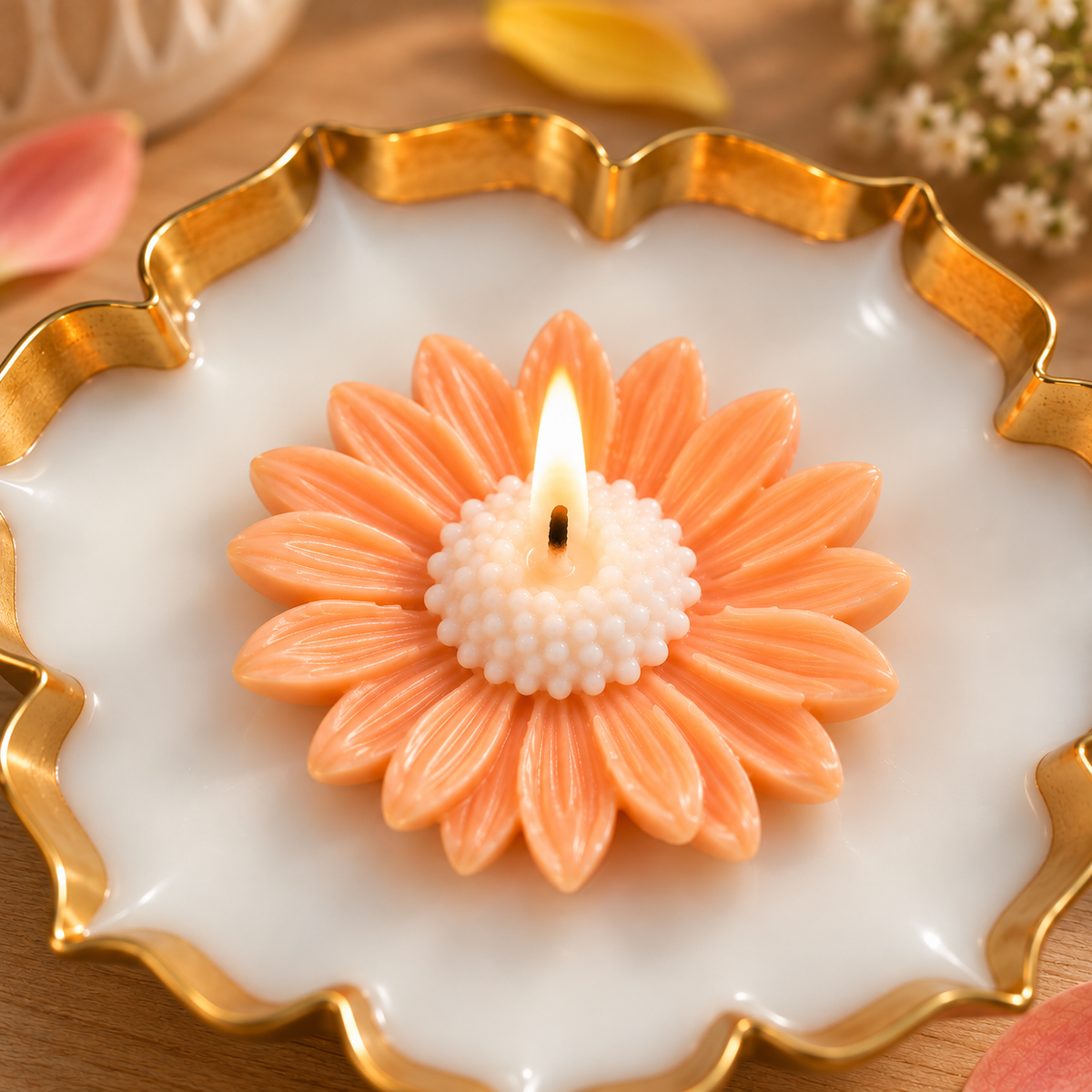 Daisy Urli Candle | Handmade Decorative Candle