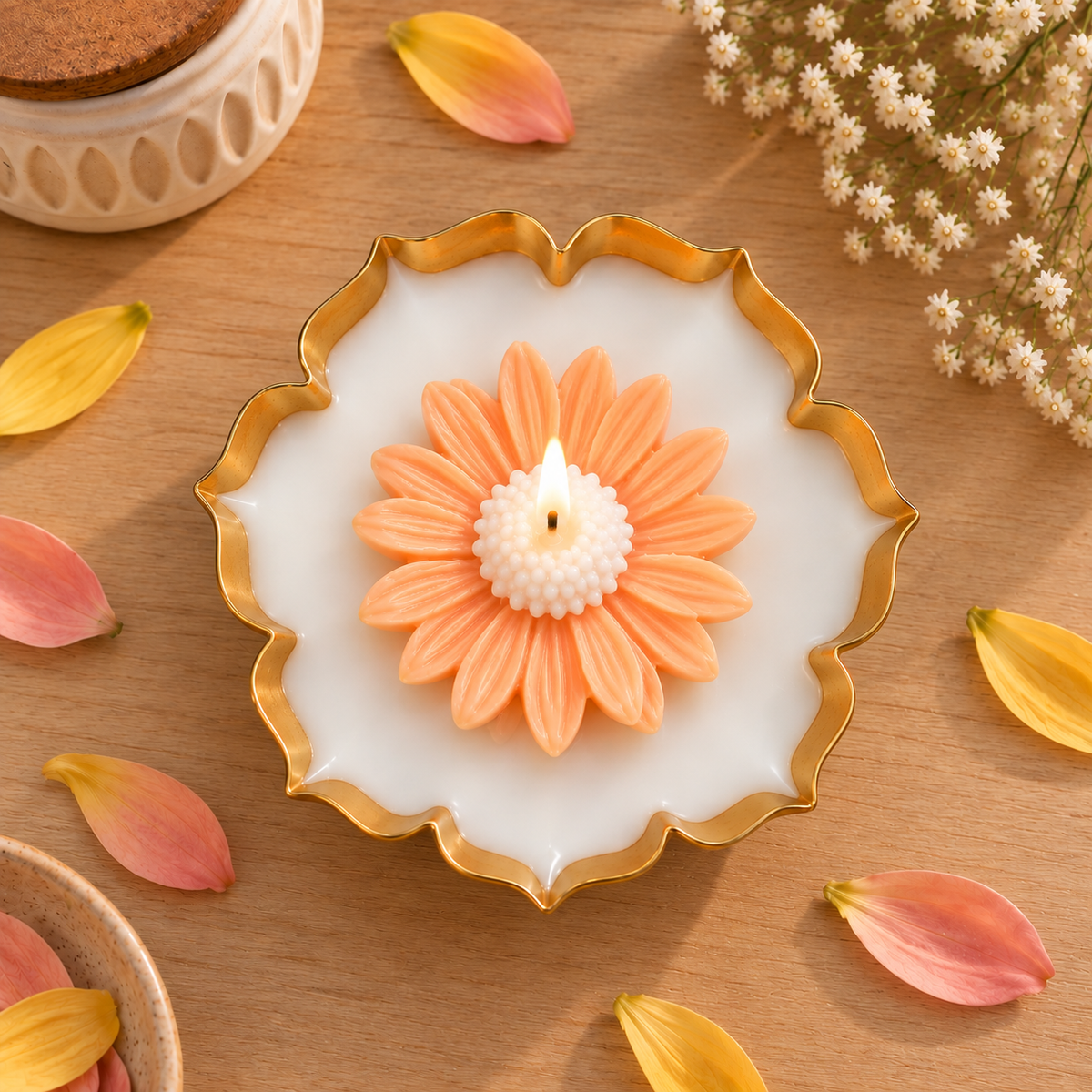Daisy Urli Candle | Handmade Decorative Candle