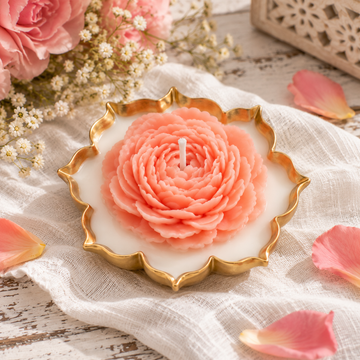 Peony Urli Candle | Handmade Decorative Candle