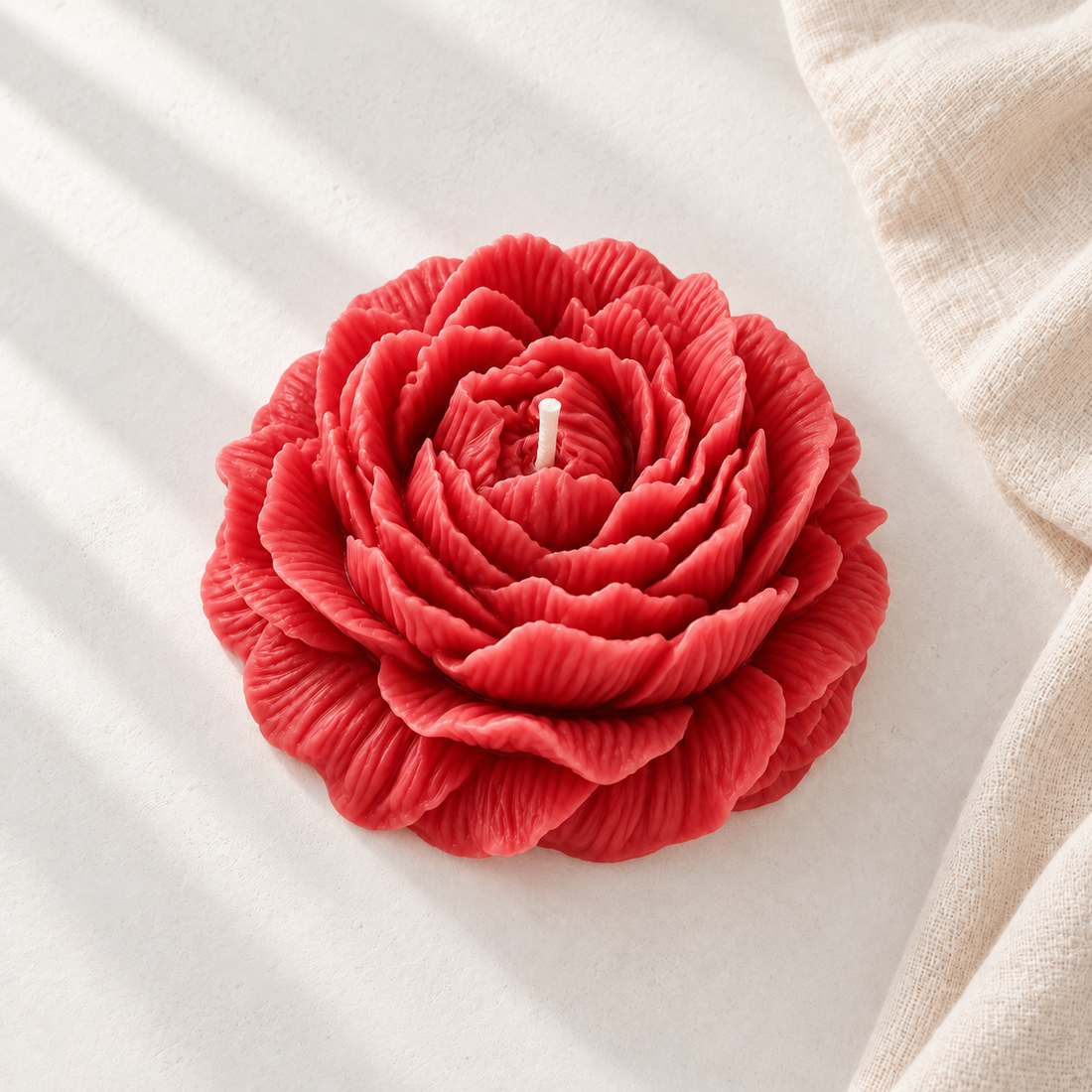 Peony Flower Candle | Petals for the Festive Season