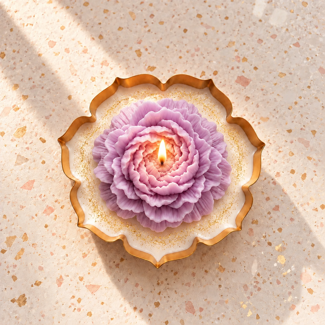 Peony Urli Candle | Diwali Petal Glow