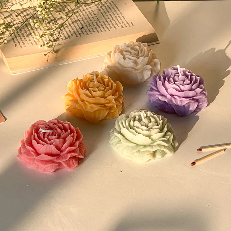 Peony Flower Candle | Floral Decorative Candle