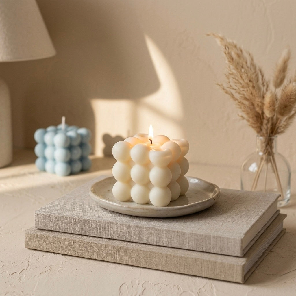 Bubble Candles Set of 4 | Large Size Decorative Candles