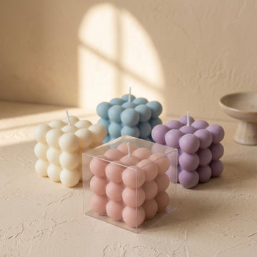 Bubble Candles Set of 4 | Large Size Decorative Candles