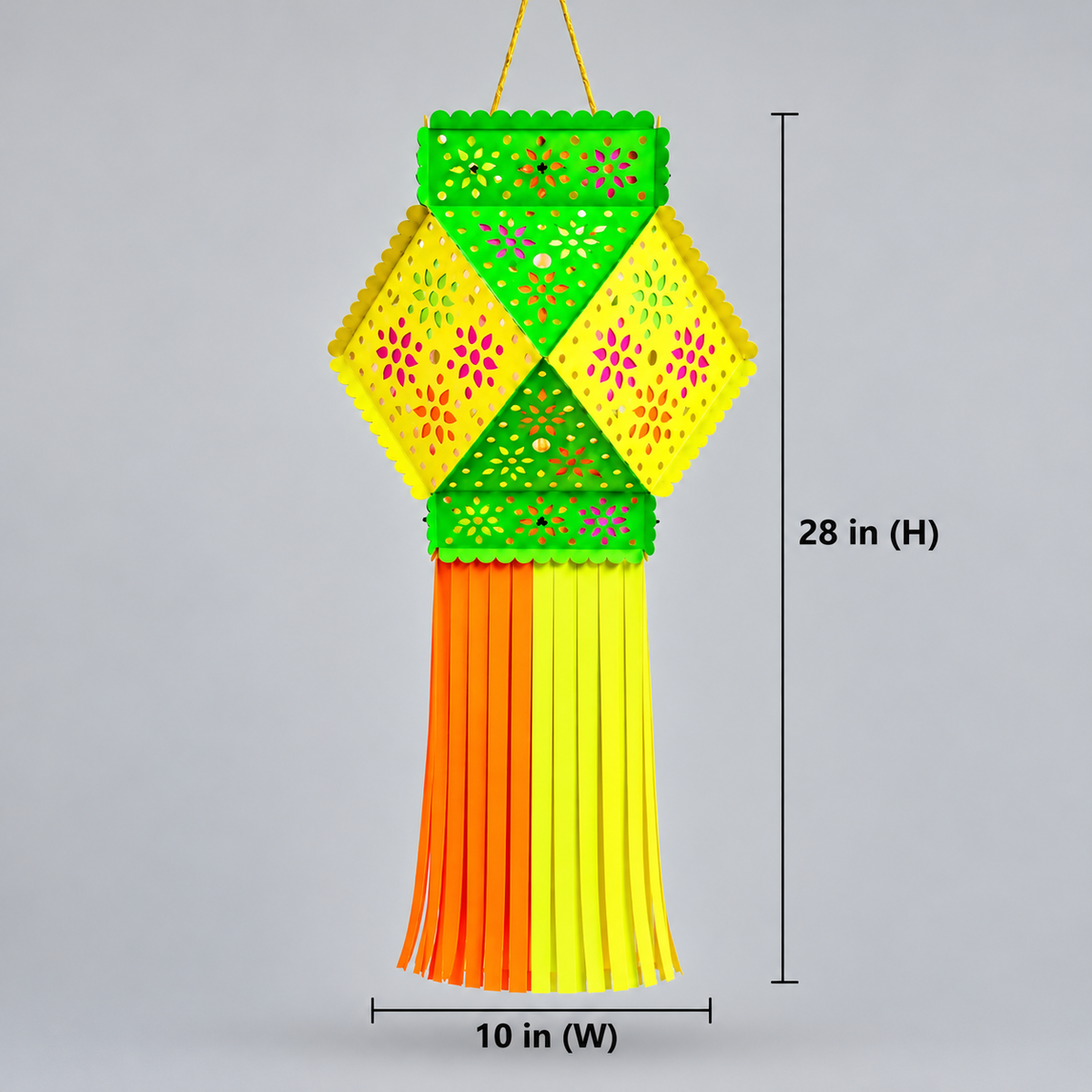 Vibrant Floral Hanging Kandil | Diwali Festive Décor