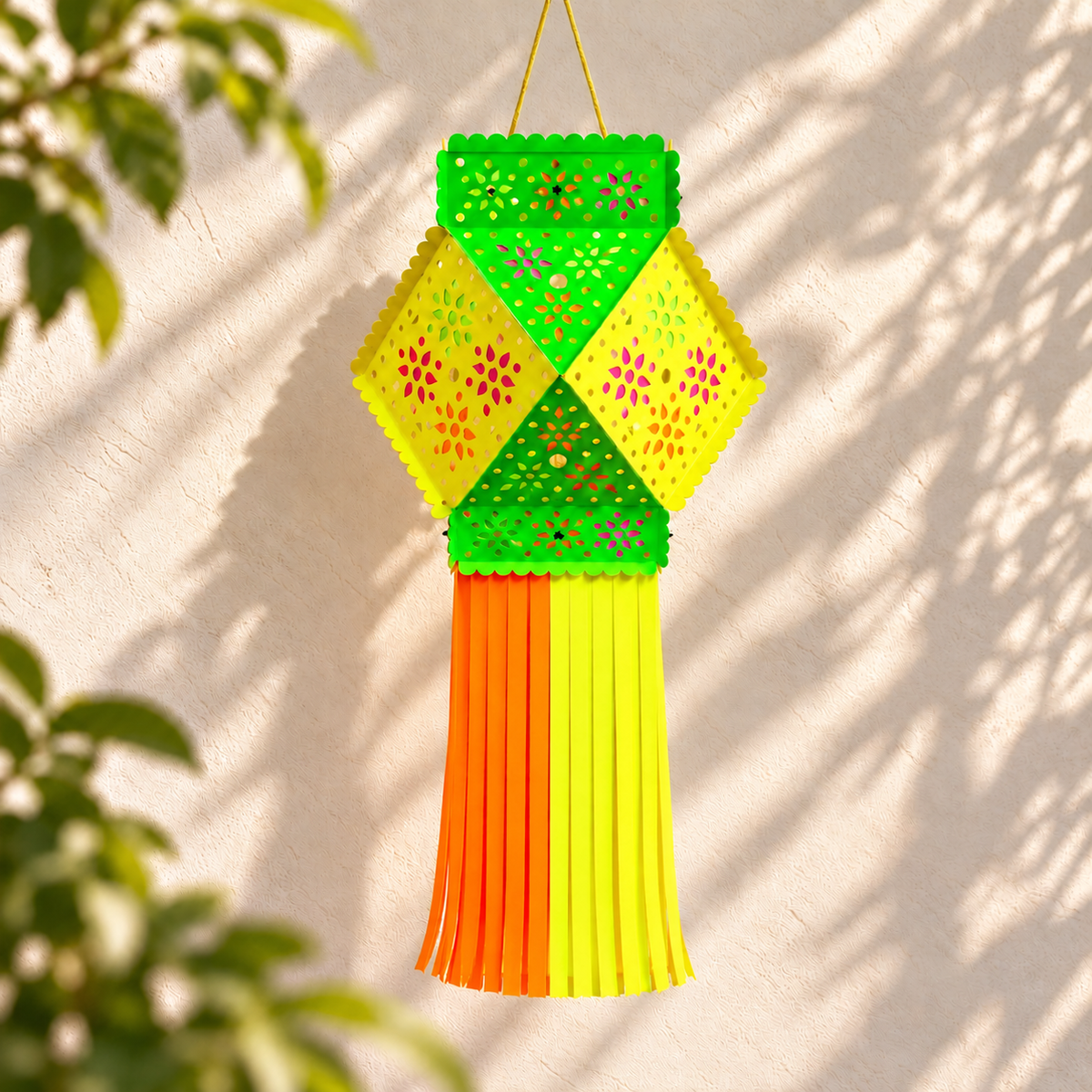 Vibrant Floral Hanging Kandil | Diwali Festive Décor